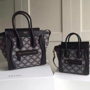 Sale 1:1 Copy Celine Micro Luggage Black Original Leather CL112540 VS05504