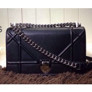 Sale 1:1 Dior Spring 2015 Flap Bag D0633 Black VS05418