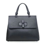 Sale 1:1 Fake Gucci Bamboo Daily Leather Top Handle Bag 370830 Black VS08989