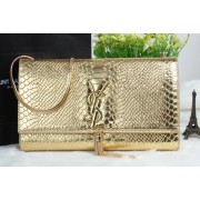 Sale 1:1 Fake YSL Monogramme Cross-body Shoulder Bag Croco Leather Y311214 Gold VS04083