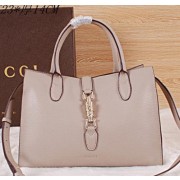 Sale 1:1 Gucci Jackie Original Leather Top Handle Bag 363529 Grey VS03304