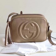 Sale 1:1 Gucci Soho Leather Disco Bag Gold 308364 VS08009