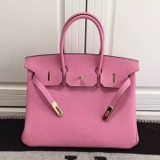 Sale 1:1 Hermes Birkin 35 Tote Bag in Pink Togo Leather HB1210 VS00062