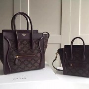 Sale 1:1 Knockoff Celine Micro Luggage Burgundy Original Leather CL112540 VS05497