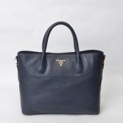 Sale 1:1 Knockoff Prada Large Tote BN2317 in Sapphire Blue Calfskin Leather with Gold Hardware XZ VS00002