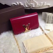 Sale 1:1 Louis Vuitton Patent Calfskin Chain Louise GM Rose M94425 VS02069
