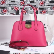 Sale 1:1 Replica 2014 Newest Prada Bicolor Saffiano Cuir Leather Tote BN2755 in White LSS VS07506
