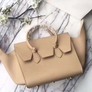 Top Celine Tie Top Handle Bag Beige Original Leather C010701 VS02751