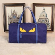 Top Fendi Bag Bugs Travelling Bag Nylon Fabric FD992121 Blue VS07782