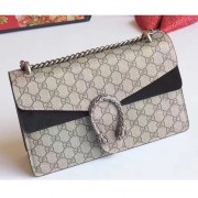 Top Gucci Dionysus GG Supreme Shoulder Bag Black 400249 VS09451