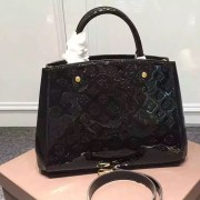 Top Louis Vuitton Monogram Vernis Montaigne BB M50171 Noir VS09270