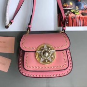 Top Miu Miu Goat Leather Shoulder Bag Rose 5BD030 VS00487