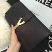 Top YSL Chyc Travel Case Original Leather 302101 Black VS06316
