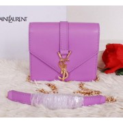 Yves Saint Laurent Classic Flap Front Bag Y7142 Purple VS08508