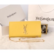 Yves Saint Laurent Classic Monogramme Clutch 311213B Yellow VS02138