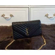 Yves Saint Laurent Classic Monogramme Flap Bag Y26578 Black VS02080