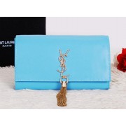 Yves Saint Laurent Classic Monogramme Tassel Clutch Bag Y7138 SkyBlue VS06003