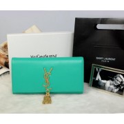 Yves Saint Laurent Classic Monogramme Tassel Clutch Y311212 SkyBlue VS01666