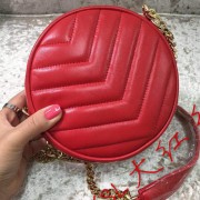 Yves Saint Laurent Monogramme Leather Shoulder Bag Y30260 Red VS08967