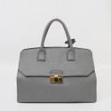 2014 Prada Original Calfskin Leather Tote Bag BN2682 in Grey XZ VS00417