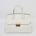 2014 Prada Original Calfskin Leather Tote Bag BN2682 in White XZ VS06199