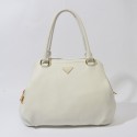2014 Prada Original Calfskin Leather Tote Bag BR4386 in White XZ VS09344