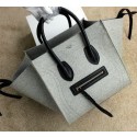 2015 Celine Luggage Phantom Bag Nubuck Leather 99016 Light Grey VS08500