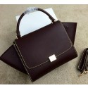 2015 Celine Trapeze Bag Original Leather CL008 Burgundy VS02894