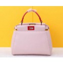 AAA Fendi mini Peekaboo Bag Sheepskin Leather FD520885 Pink VS09011