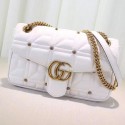 AAA Gucci GG Marmont Matelasse Shoulder Bag White 443496 VS02461
