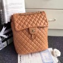 AAA Knockoff Chanel Urban Spirit Quilted Lambskin Large Backpack Khaki Gold Hardware 170301 VS09024