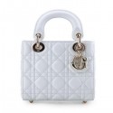 AAA Lady Dior Bag Nano Bag White Original Leather D44552 Gold VS02337