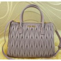 AAA miu miu Matelasse Leather Three Pocket Bags RN0941 Lavender VS00408