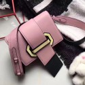 AAA Prada Plex Ribbon Calf Leather Bag Pink & Black 1BD068 VS04274