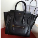 AAA Replica Celine Micro Luggage Original Leather Black CL180920 VS06544