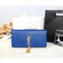 AAA Replica Yves Saint Laurent Classic Monogramme Tassel Clutch Y311212 Royal VS07351