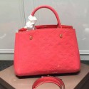 AAAAA Louis Vuitton Monogram Vernis Montaigne BB M50171 Red VS01896