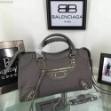Balenciaga Goatskin Classic Metallic Edge City Bag B30589 Grey VS06138