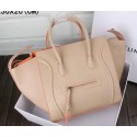 Best Celine Luggage Phantom Bag Smooth Leather Ci3341 Light Apricot VS05886