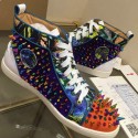 Best Christian Louboutin Louis Spikes Flat Multicolor CL1240 VS03067