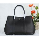 Best Knockoff Hermes Garden Party 30cm Tote Bag Grainy Leather Black VS04735