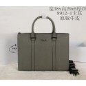 Best Knockoff Prada Original Leather Briefcase P99121 Khaki VS01588