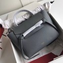 Best Quality Fake Celine Grained Calfskin Belt Bag Dark Grey C010704 VS04040