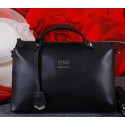 Best Quality Fendi By The Way Bag with Tail Calfskin Leather FD2353 Black VS06650