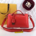 Best Quality Fendi By The Way Small Boston Bag Original Leather Red FD0805 VS03731