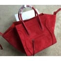 Best Quality Imitation Celine Luggage Phantom Bag Nubuck Leather 99013 Red VS05951