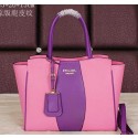 Best Quality Imitation Prada Original Grainy Leather Tote Bag BN8095 Pink VS02746