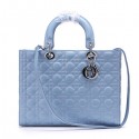 Best Quality Lady Dior Medium Bag Sheepskin Leather CD6323 SkyBlue VS07535