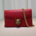 Best Replica Gucci Animalier Leather Chain Purse Red 414984 VS03115