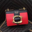 Best Replica Prada Original Calf Leather Cahier Bag Red 1BD066 VS01165